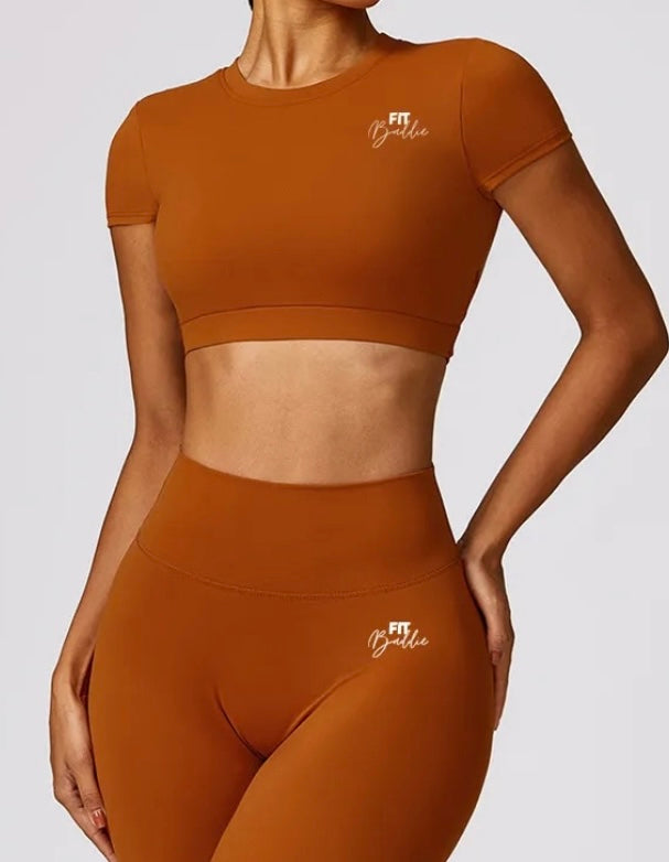 Crop-top Elevate - Orange Brique