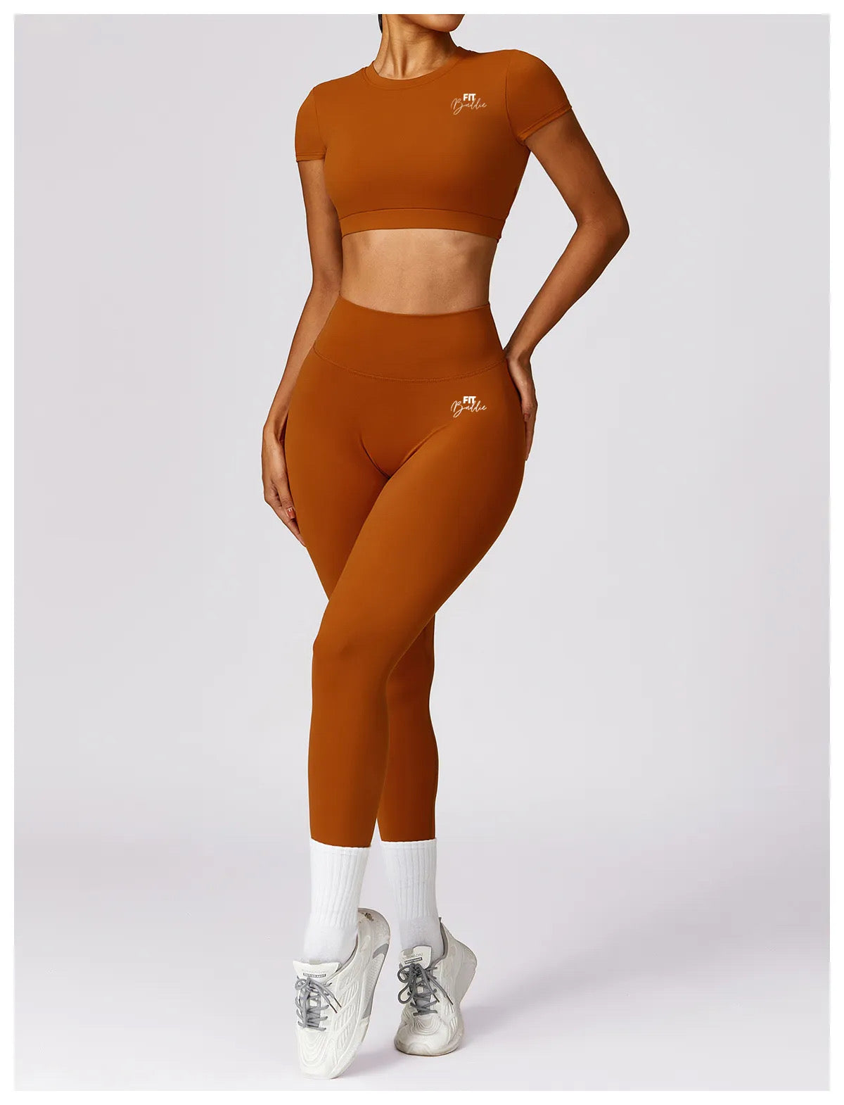 Crop-top Elevate - Orange Brique